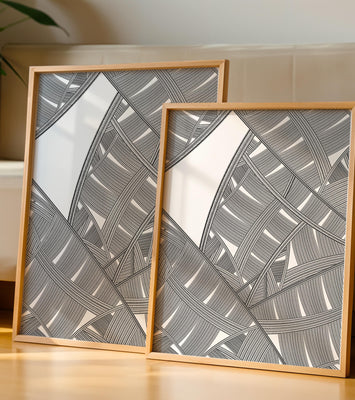 Detailed Abstract Geometric Pattern with Interwoven Stripes