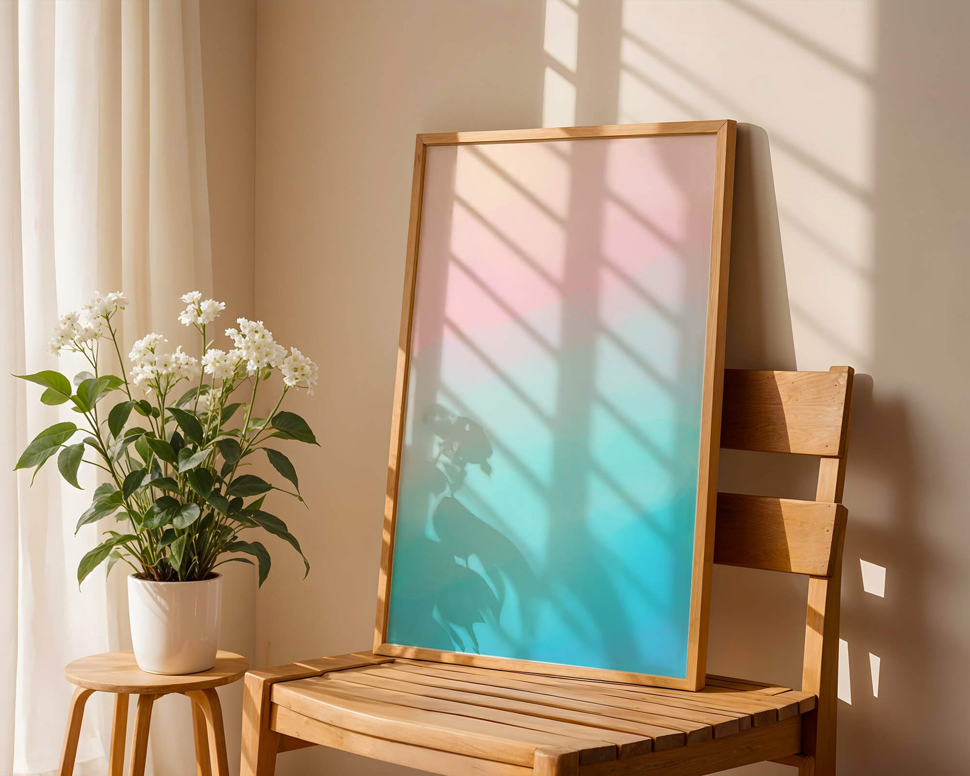Pastel Gradient Background with Pink and Blue Hues