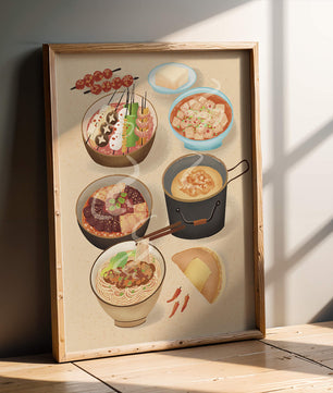 Deliciosa Variedad de Cocina Asiática con Varios Platos