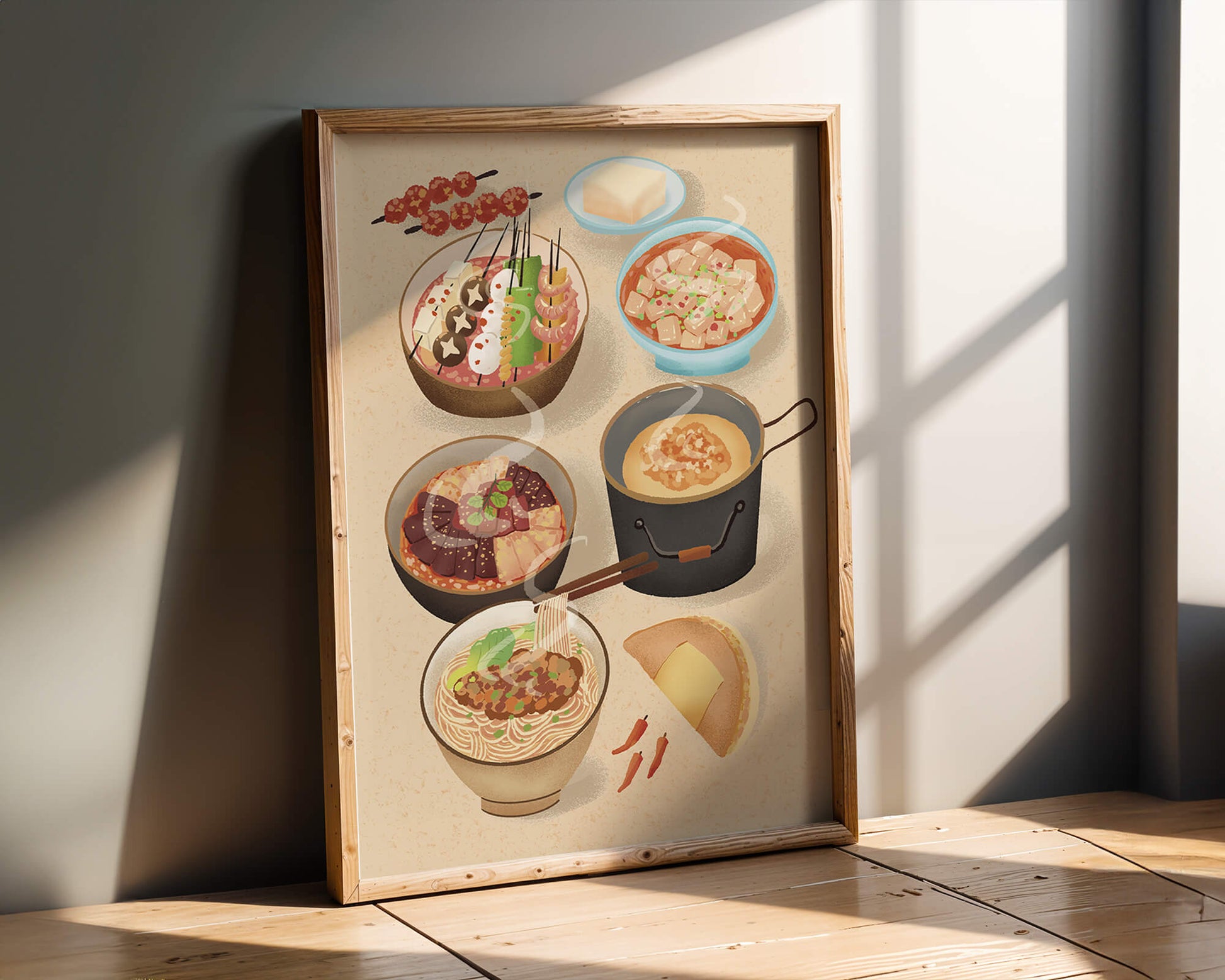 Delicious Array of Asian Cuisine with Various Dishes