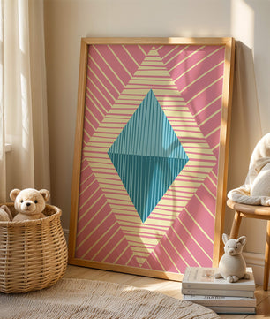 Composition géométrique abstraite avec des couleurs pastel