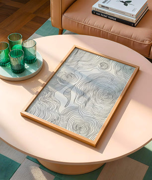 Art linéaire topographique abstrait avec des motifs tourbillonnants