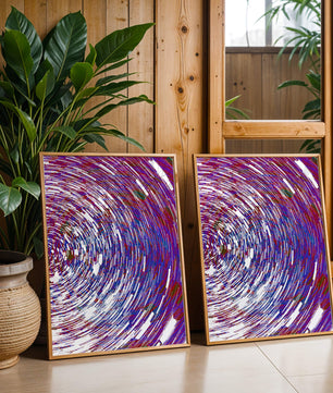 Dynamisches Spiralmuster mit lebendigen Farben