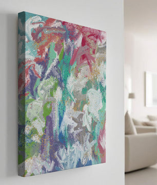 Ondas fluidas abstractas de colores con patrones texturizados