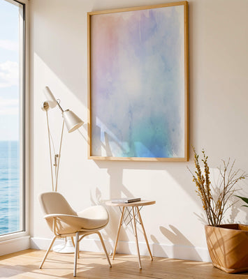 Gentle watercolor pastel gradient with soft texture and flow