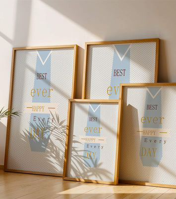 Inspirational message with tie design for special occasions