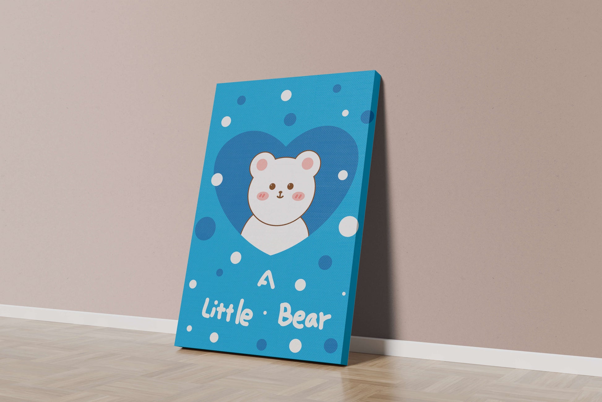 Adorable children's room decor featuring a cute bear design