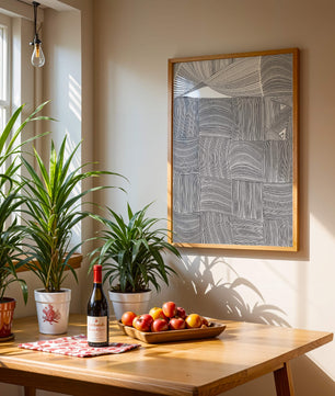Art géométrique abstrait avec des motifs courbes