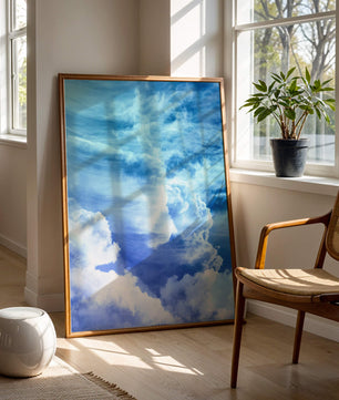 Cielo Azul Hermoso Con Majestuosas Nubes