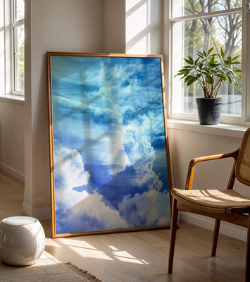 Beautiful Blue Sky with Majestic Clouds