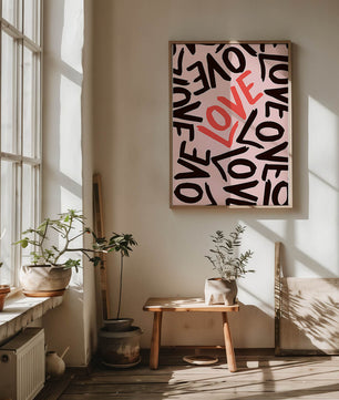 Dynamic Typography Art with Love Theme - Mi tienda