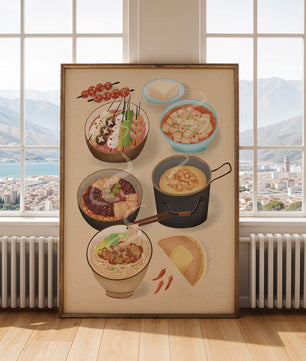 Deliciosa Variedad de Cocina Asiática con Varios Platos
