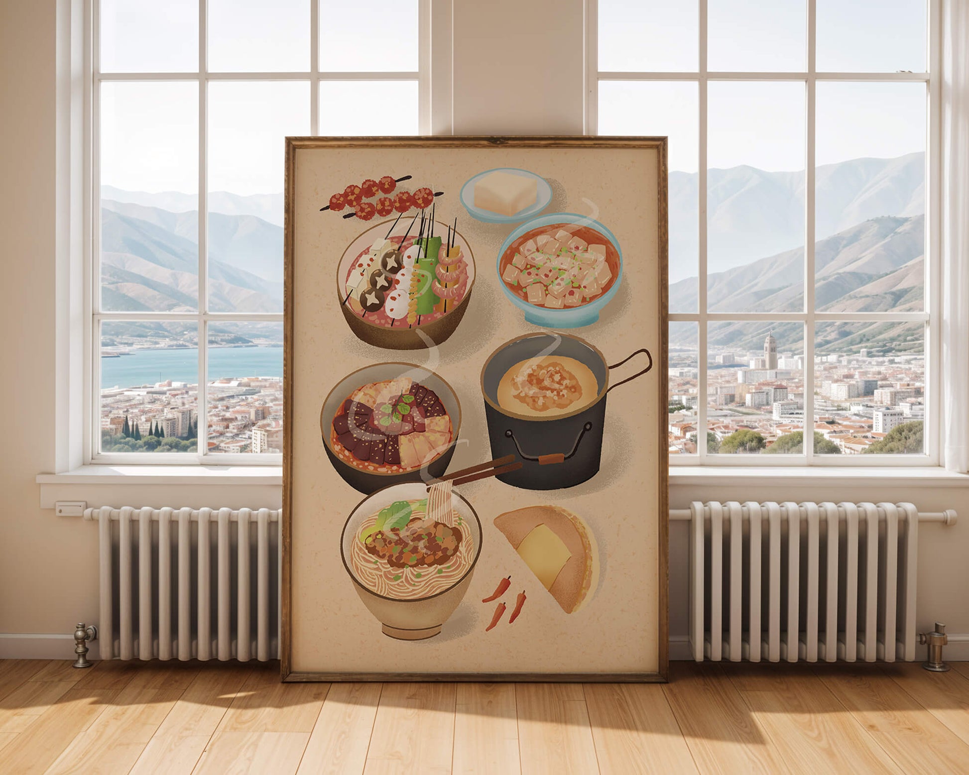 Delicious Array of Asian Cuisine with Various Dishes