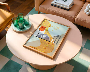 Elegant Dining Setting with Red Wine Glass and Gold Accents - Mi tienda