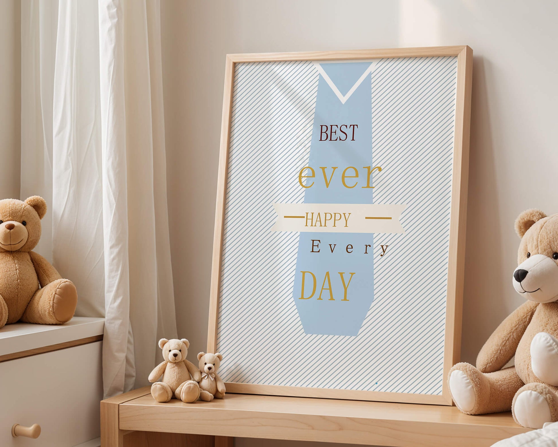 Inspirational message with tie design for special occasions