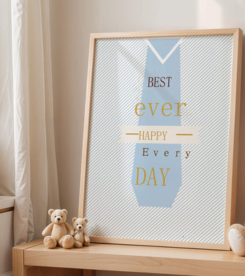 Inspirational message with tie design for special occasions
