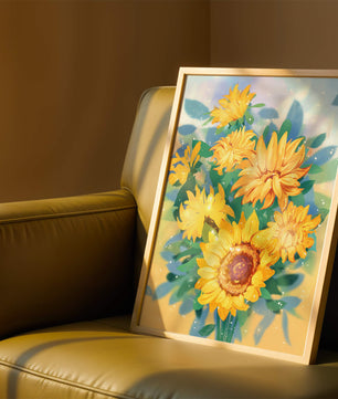 Sunflowers in Bright Sunlight