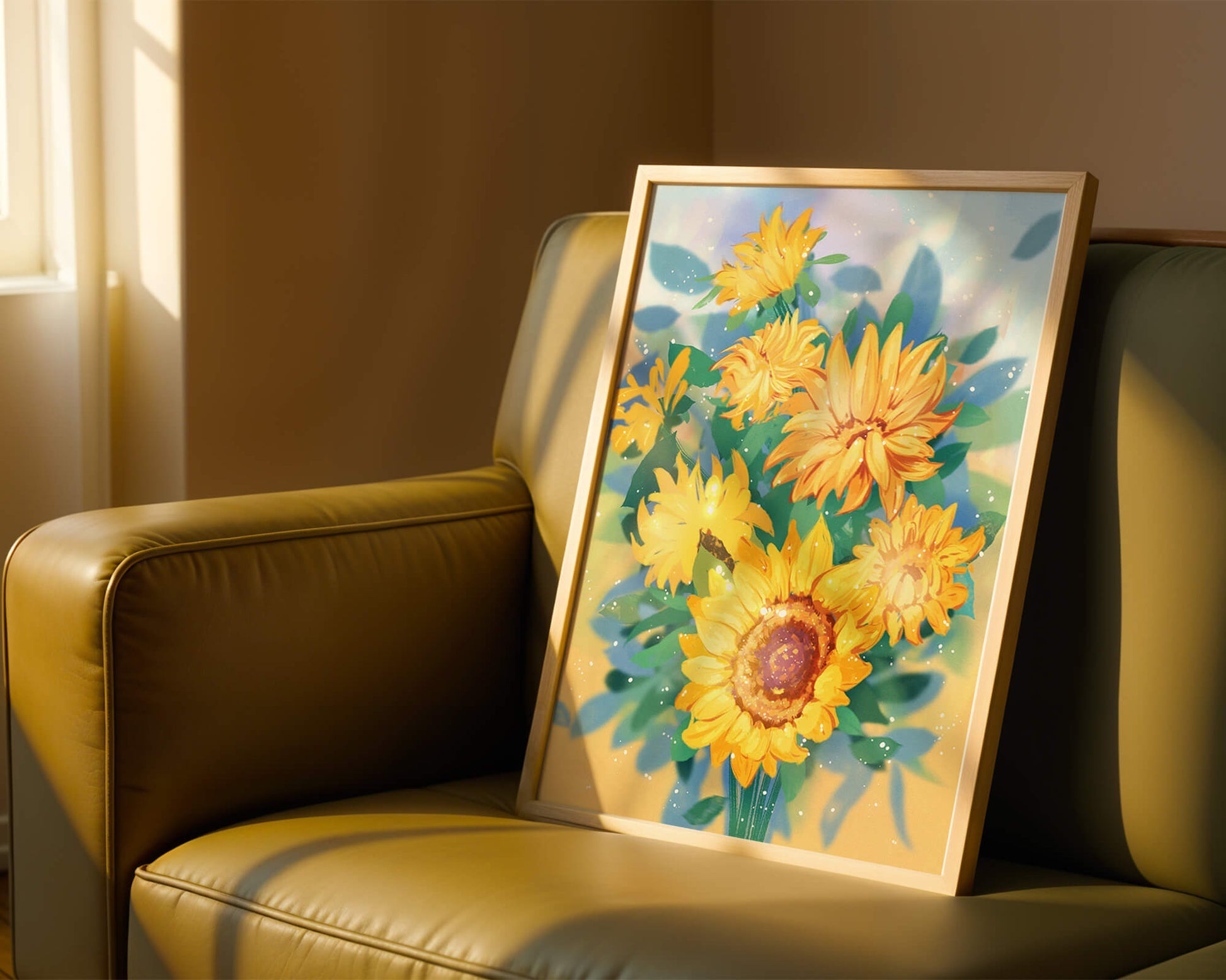 Sunflowers in Bright Sunlight
