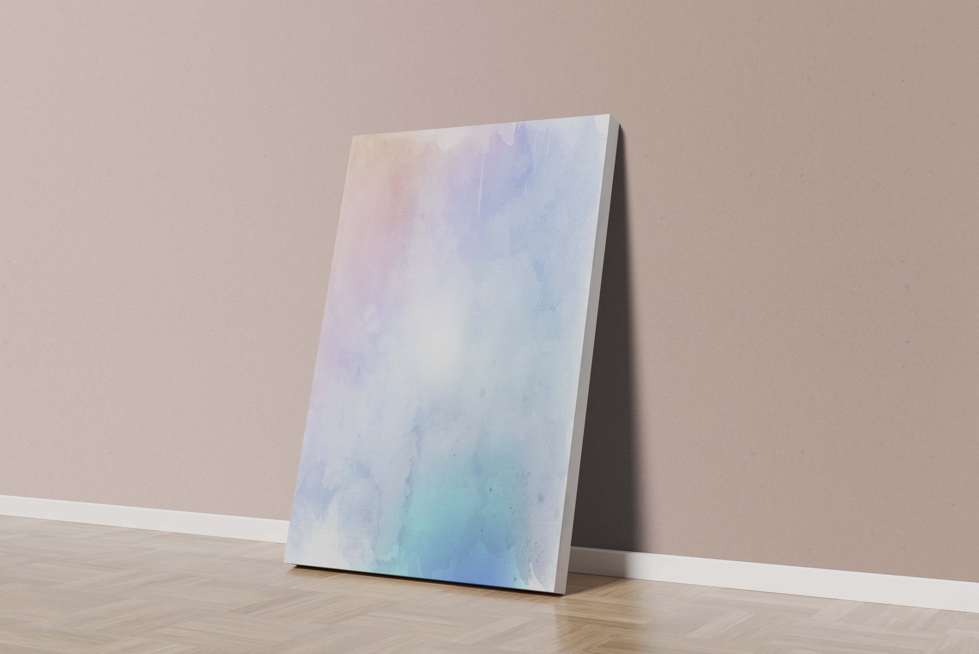 Gentle watercolor pastel gradient with soft texture and flow