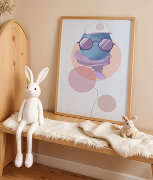 Colorful Balloon with Glasses in Modern Abstract Art - Mi tienda