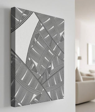 Detailed Abstract Geometric Pattern with Interwoven Stripes - Mi tienda