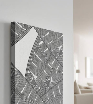 Detailed Abstract Geometric Pattern with Interwoven Stripes