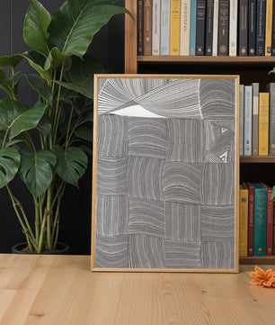 Art géométrique abstrait avec des motifs courbes