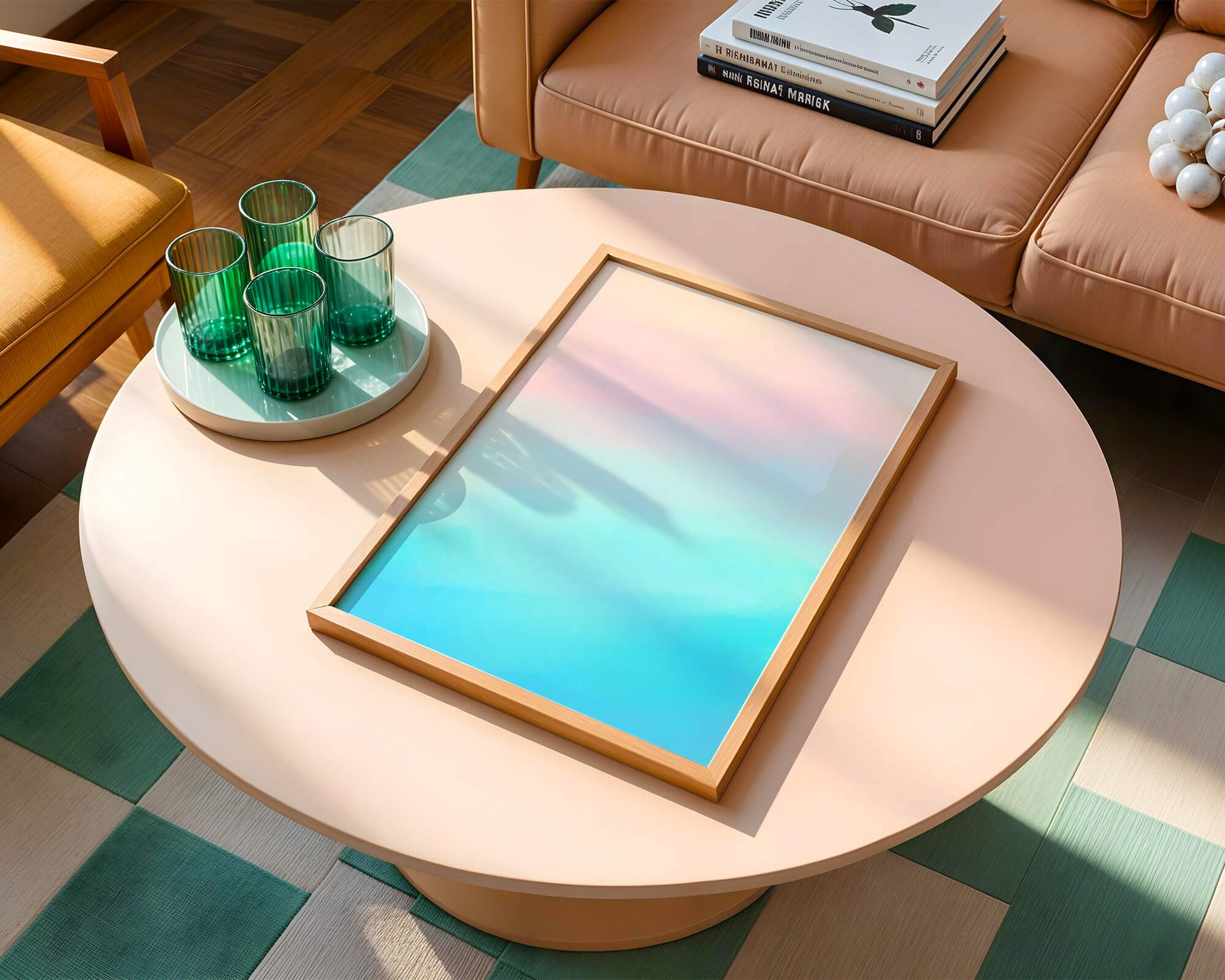 Pastel Gradient Background with Pink and Blue Hues