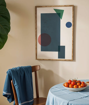 Abstract Geometric Composition with Overlapping Shapes - Mi tienda