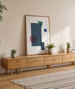 Abstract Geometric Composition with Overlapping Shapes - Mi tienda