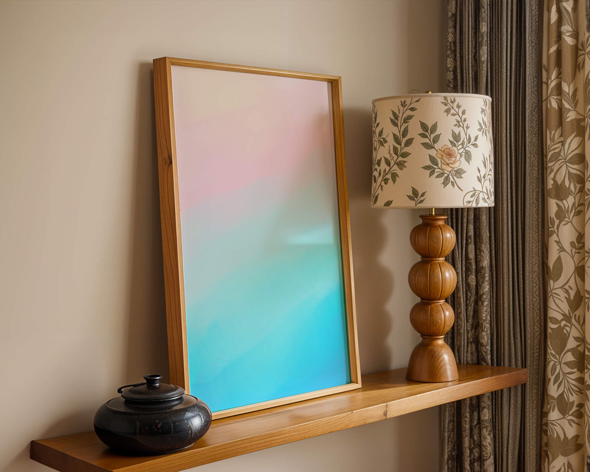 Pastel Gradient Background with Pink and Blue Hues