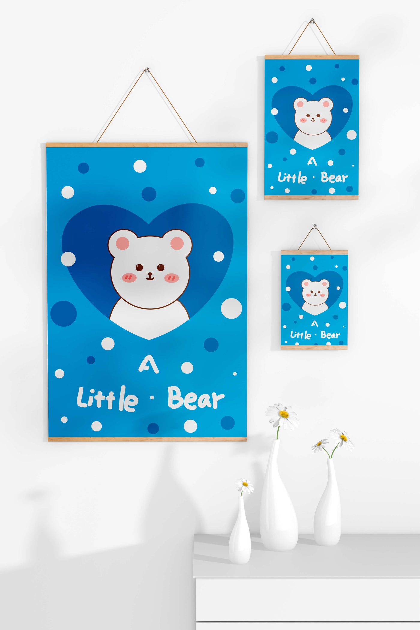 Adorable children's room decor featuring a cute bear design