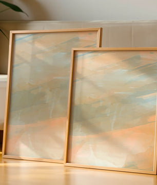 Tonos pastel abstractos con patrones de pinceladas