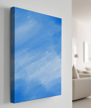 Fondo acuarela azul calmado con rayas y puntos de luz