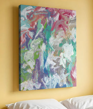 Ondas fluidas abstractas de colores con patrones texturizados