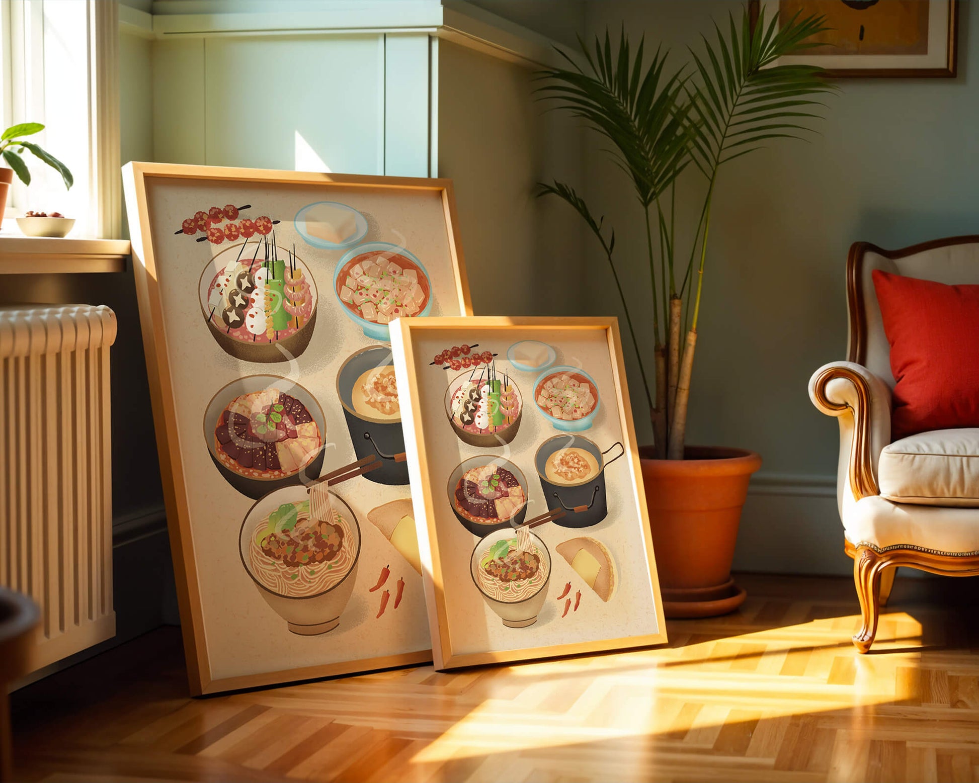 Delicious Array of Asian Cuisine with Various Dishes
