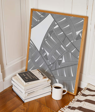 Detailed Abstract Geometric Pattern with Interwoven Stripes - Mi tienda