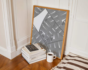 Detailed Abstract Geometric Pattern with Interwoven Stripes - Mi tienda