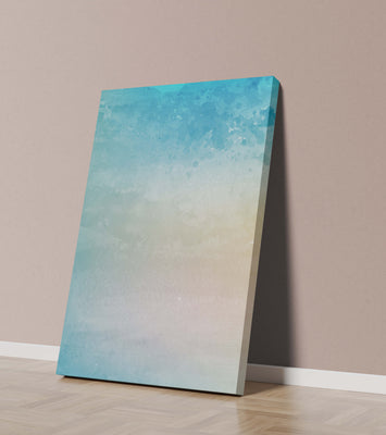 Pastel watercolor background with blue and beige gradient