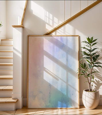 Gentle watercolor pastel gradient with soft texture and flow