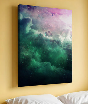 Mystical Cosmic Clouds Illuminated by Colorful Nebula