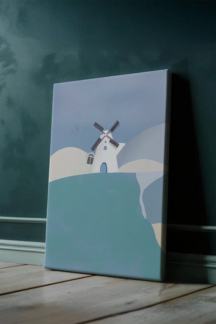 Windmill On A Sunny Hilltop