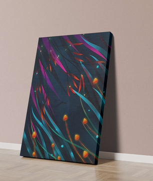Abstract Underwater Fantasy with Glowing Elements and Vivid Colors