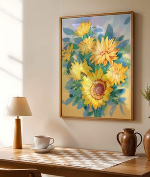 Sunflowers in Bright Sunlight
