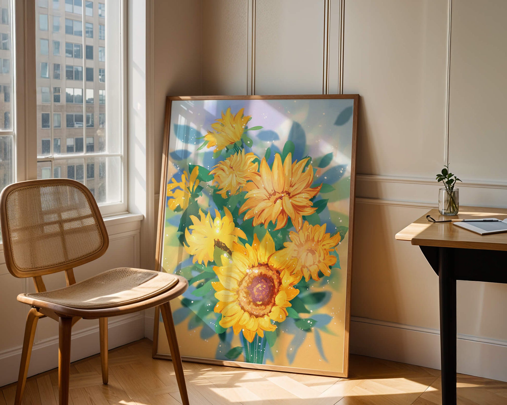 Sunflowers in Bright Sunlight