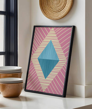 Composition géométrique abstraite avec des couleurs pastel