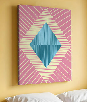 Composition géométrique abstraite avec des couleurs pastel