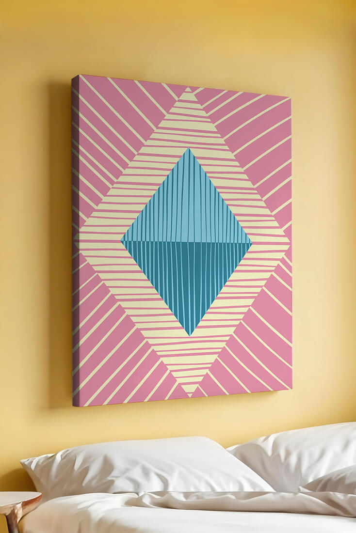 Composition géométrique abstraite avec des couleurs pastel