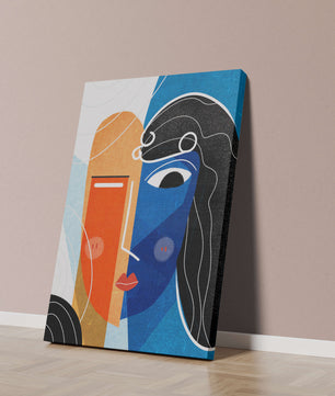 Abstract Expressionist Portrait with Bold Colors - Mi tienda