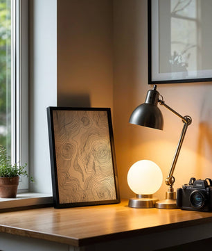 Art linéaire topographique abstrait avec des motifs tourbillonnants